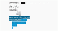 Desktop Screenshot of manchesterpianotutor.co.uk